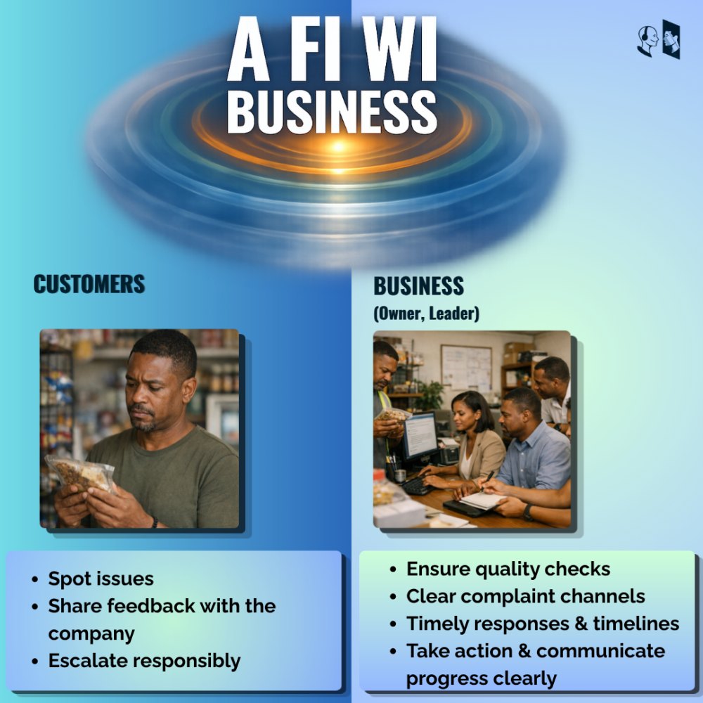 Think Like a Customer, Ja graphic on quality, response and systems