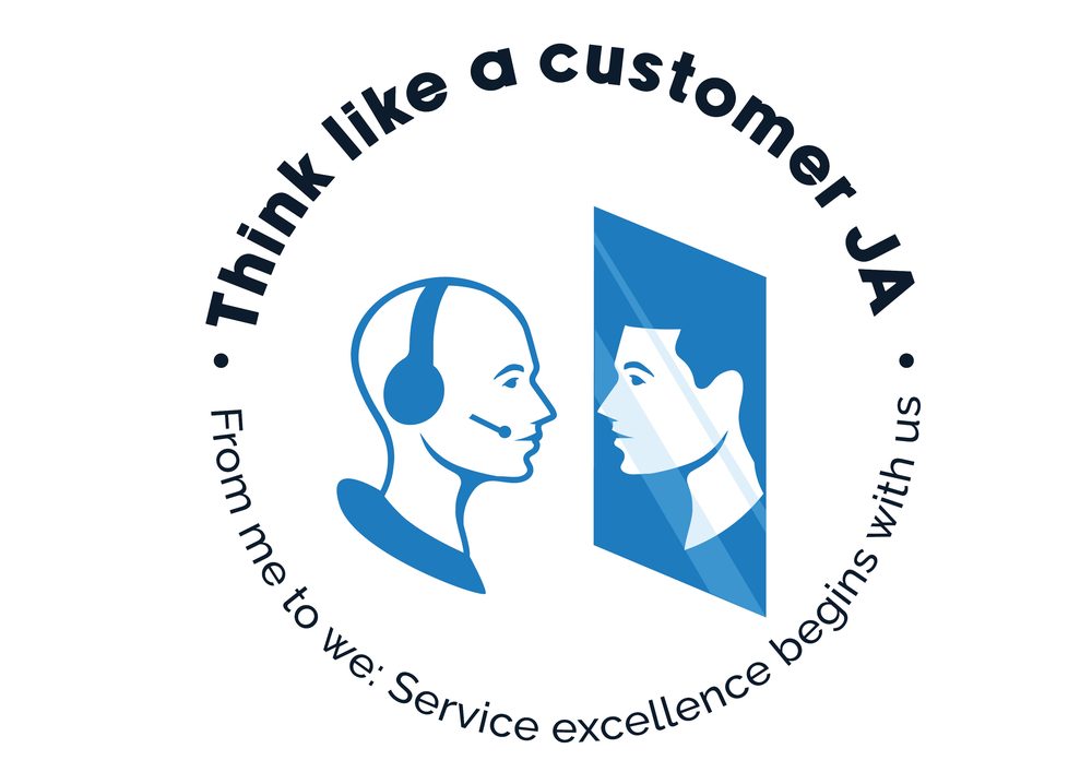 Think like a customer JA — From me to we: service excellence begins with us